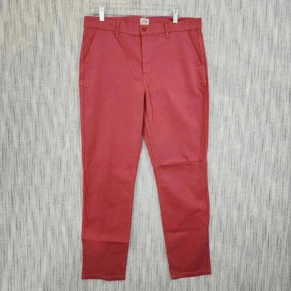 NWOT J. Crew Vintage Straight Pants Women's 31 T Pink - Picture 1 of 8